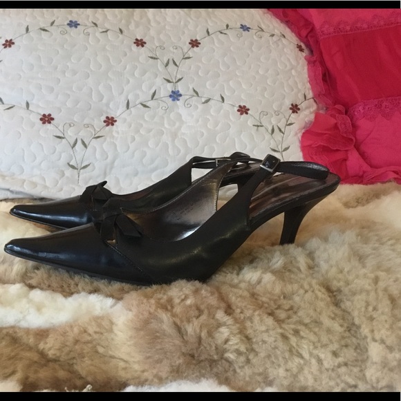 Rampage black pointy toe heels 👠 - Picture 3 of 5